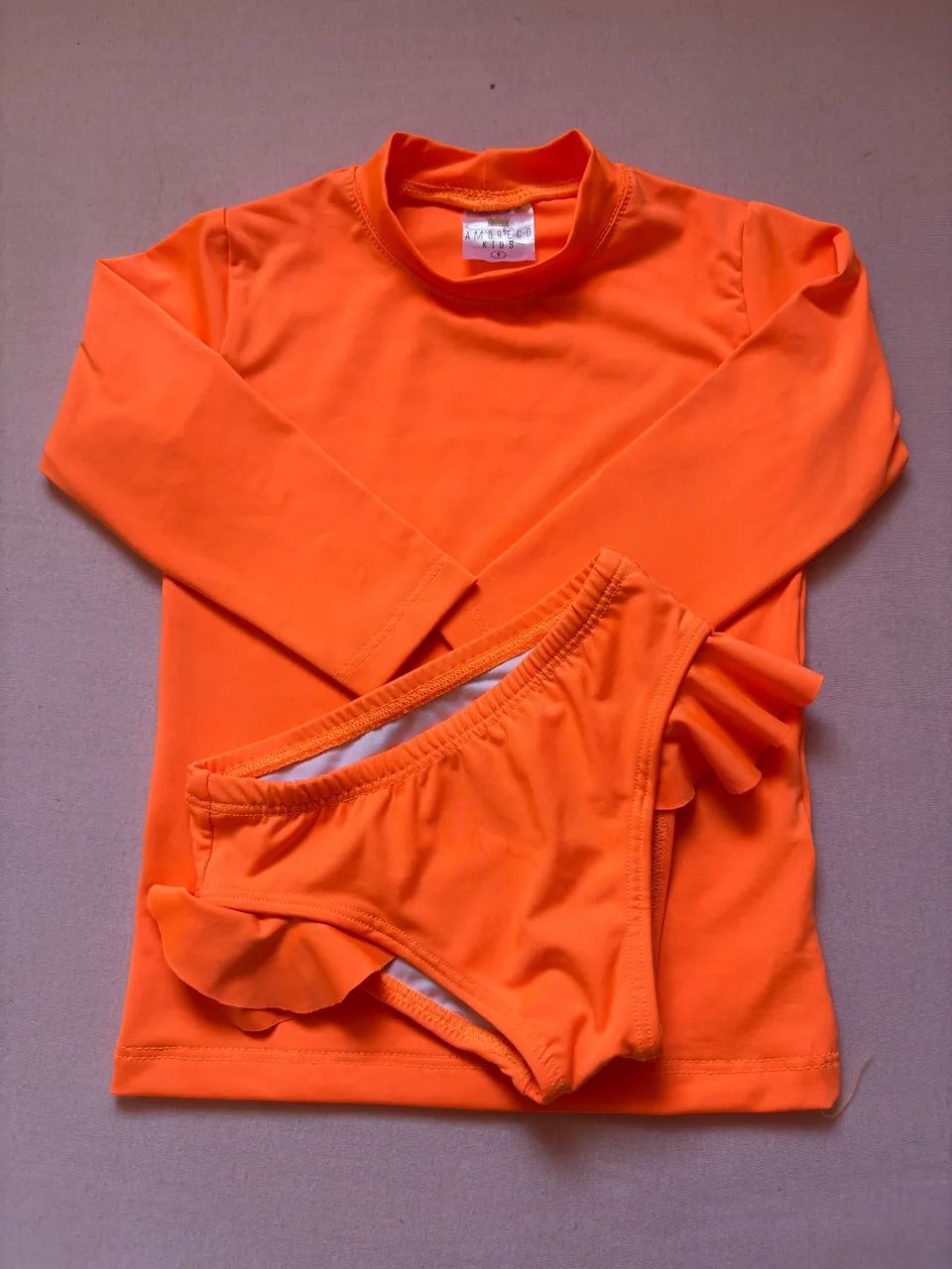 Dois conjunto proteção uv infantil menina tamanho 1 