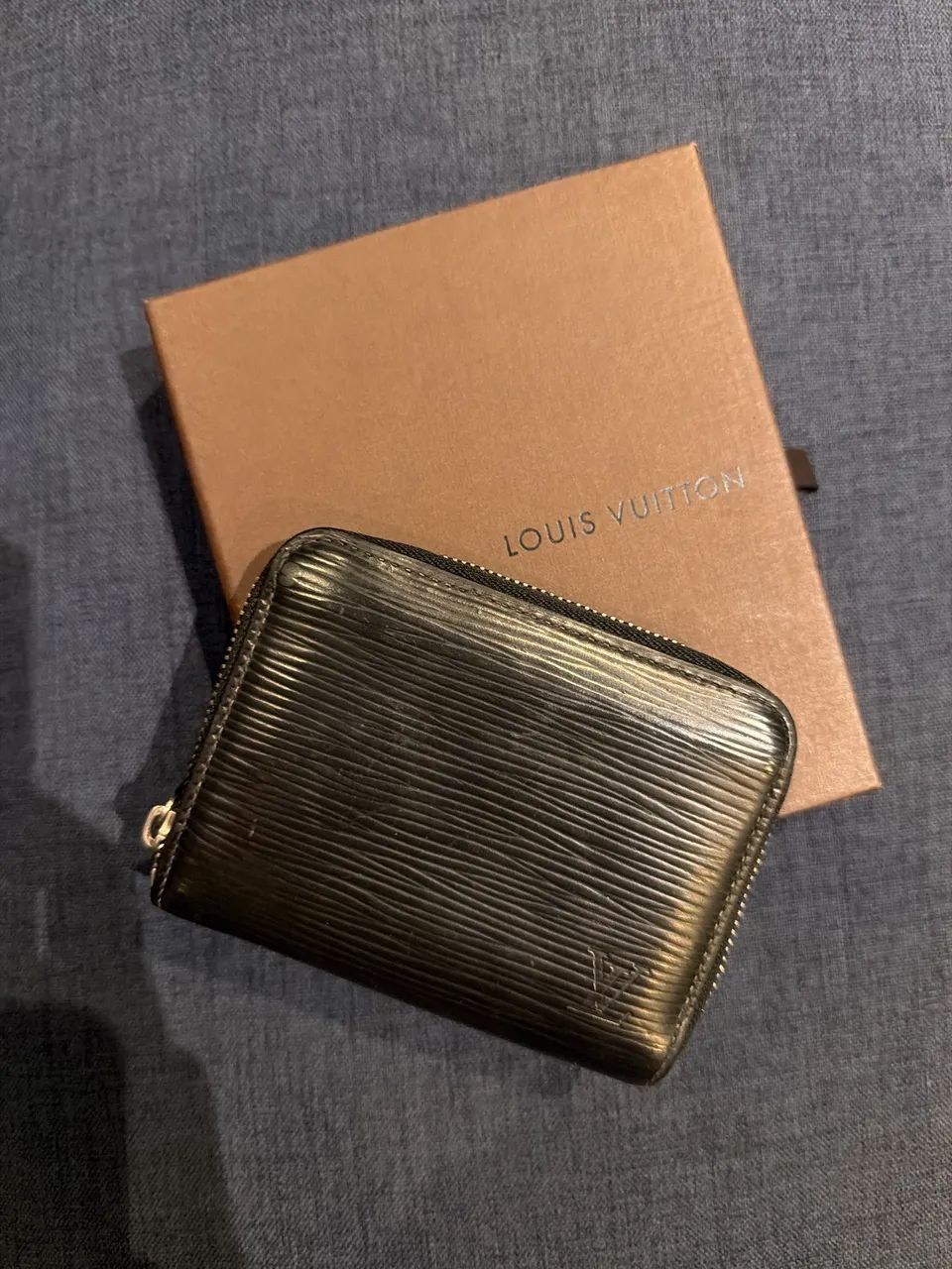 Carteira Louis Vuitton Zippy Coin Purse - couro preta