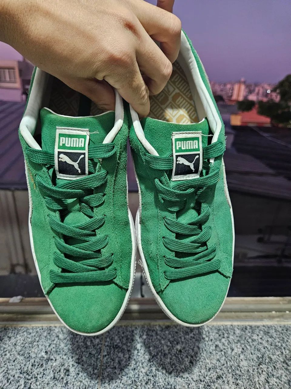 Tênis Puma Suede Verde - Foto 5