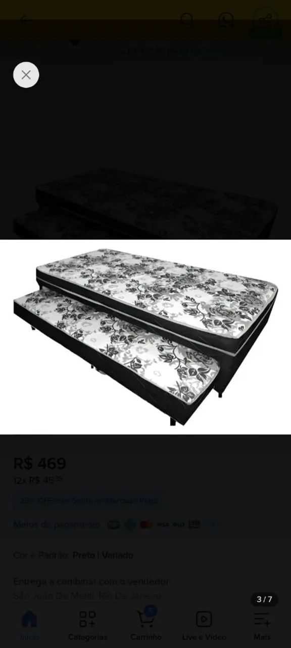 Vendo cama box com cama auxiliar ou troco por celular  - Foto 2
