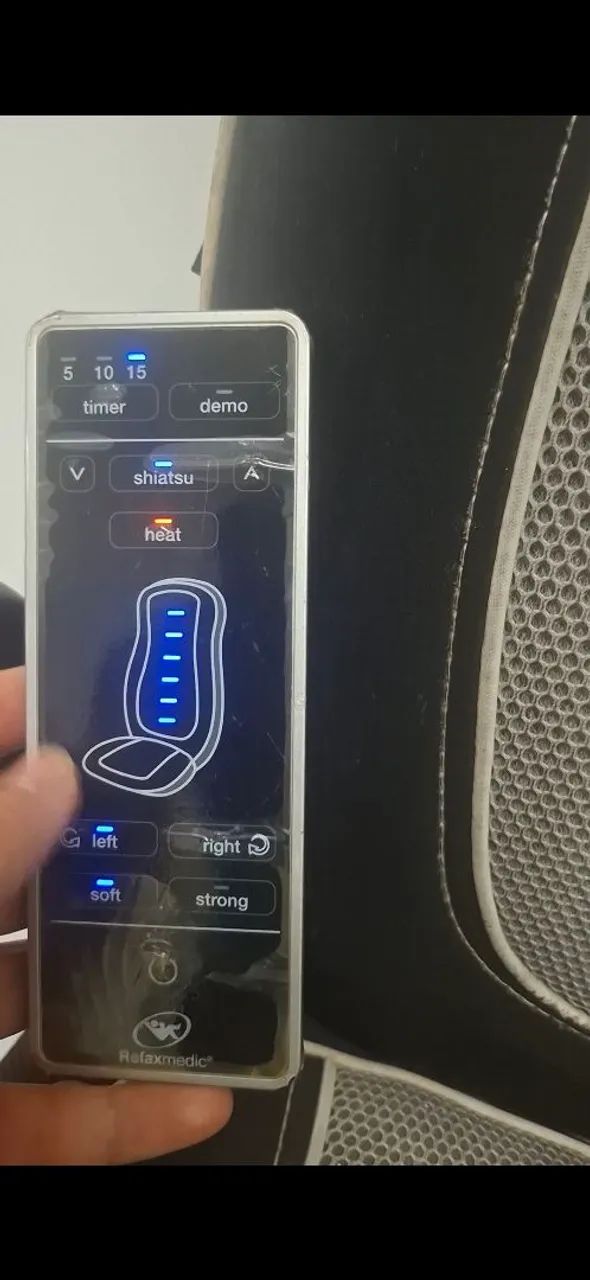 Assento de massagem shiatsu 12 esferas 220 V relaxmedic