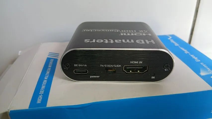 Extrator De Áudio Hdmi 4k Com Óptico E P2 Preto 5v - Foto 4