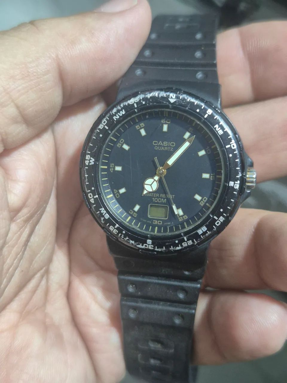 Relógio CASIO  MLW-200  ANADIGI  100 METROS   -   FUNCIONANDO PERFEITAMENTE - Foto 4