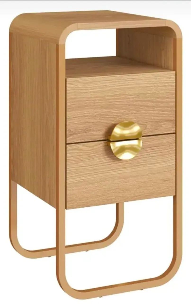 Mesa de cabeceira Luna Compacta com 2 gavetas - Foto 5