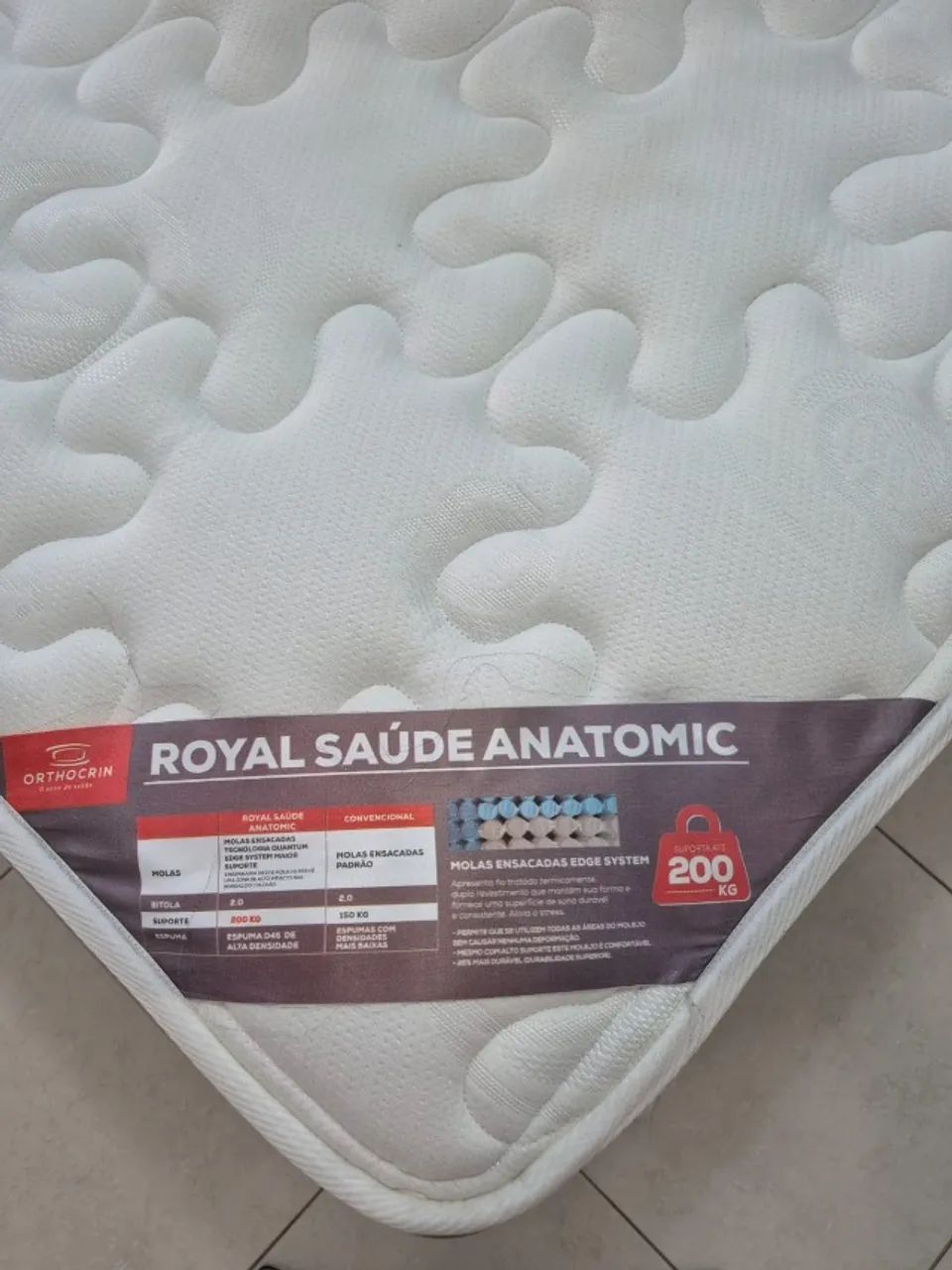 Vendo colchão King Size - Orthocrin - Foto 3