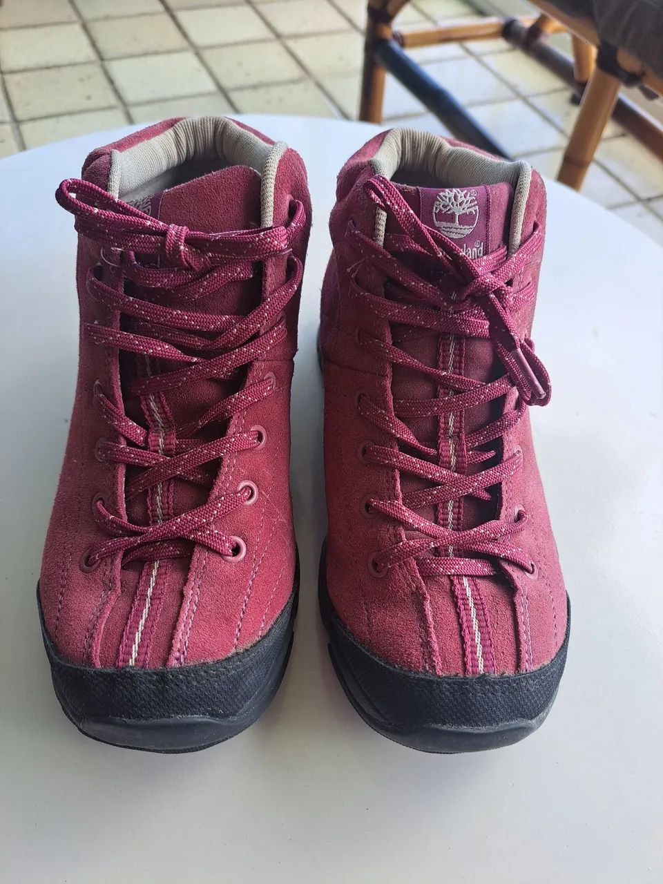 Bota Timberland 36 Original Rosa - Impecável
