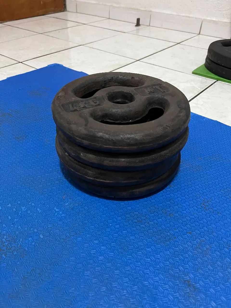 4 anilhas de 4kg - Foto 3