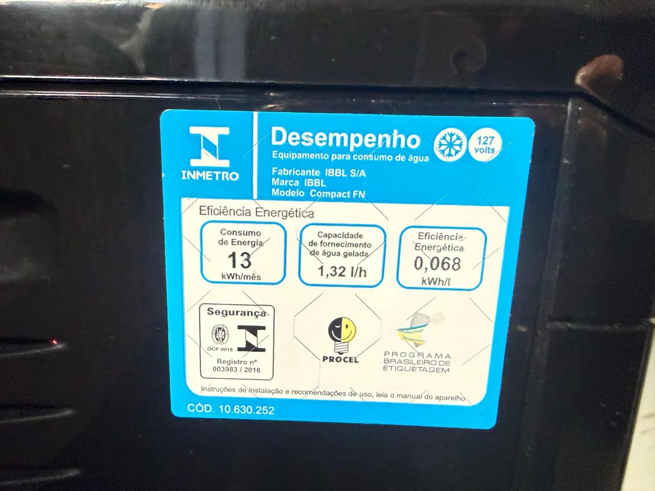 Bebedouro IBBL compressor (para vaso de 20l) - Foto 3
