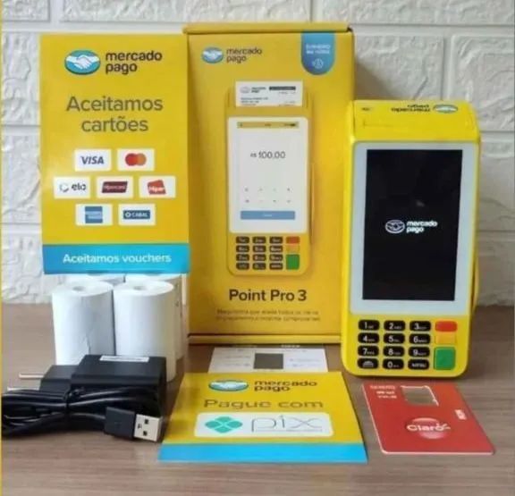 Máquina de cartão Point Pro3 imprimi comprovantes retirar em Nilópolis  - Foto 3
