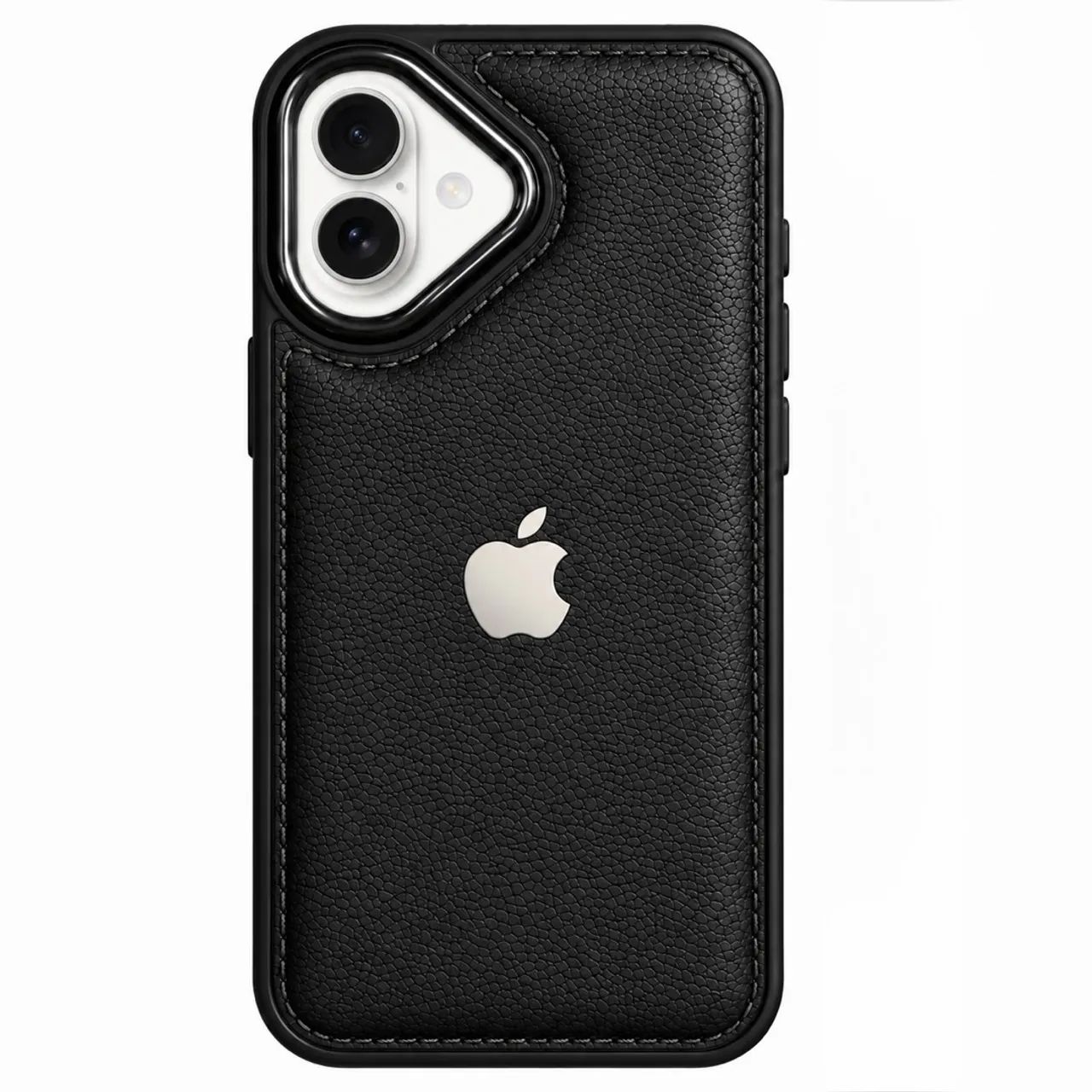 Capa de Couro para iPhone 16 - Preta - Foto 3