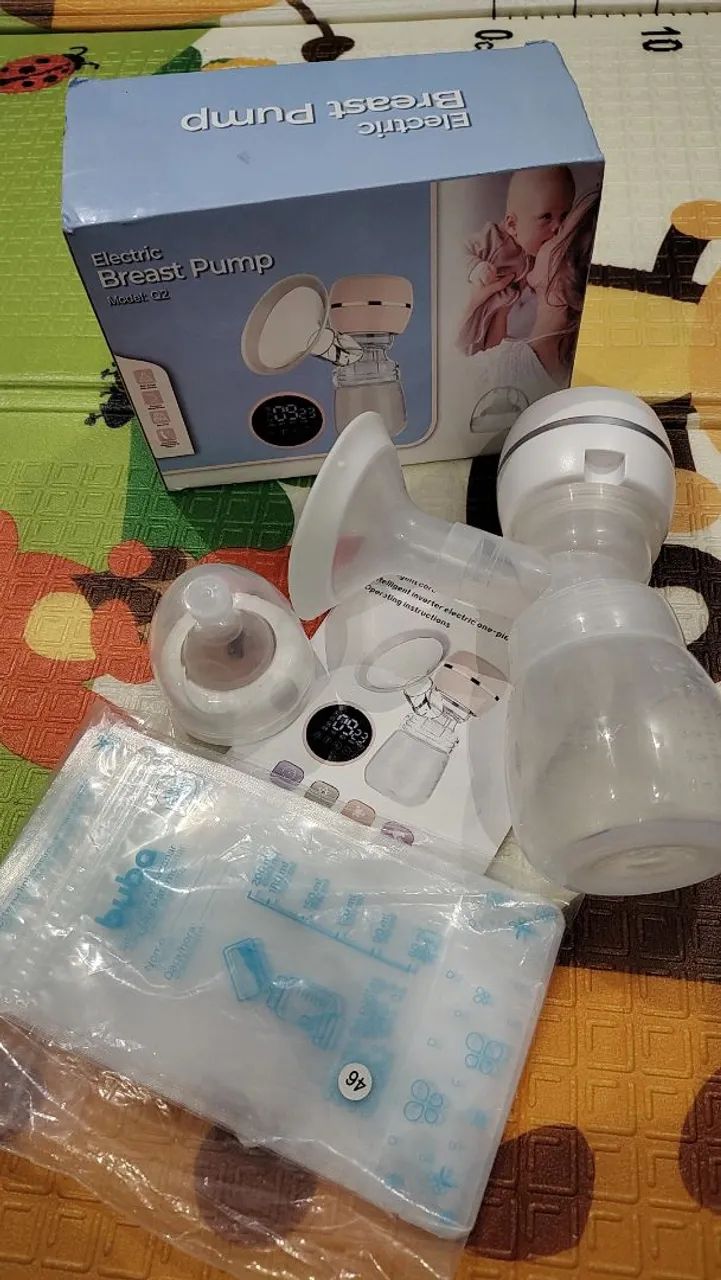 Extrator/bombinha elétrica de tirar leite materno completo