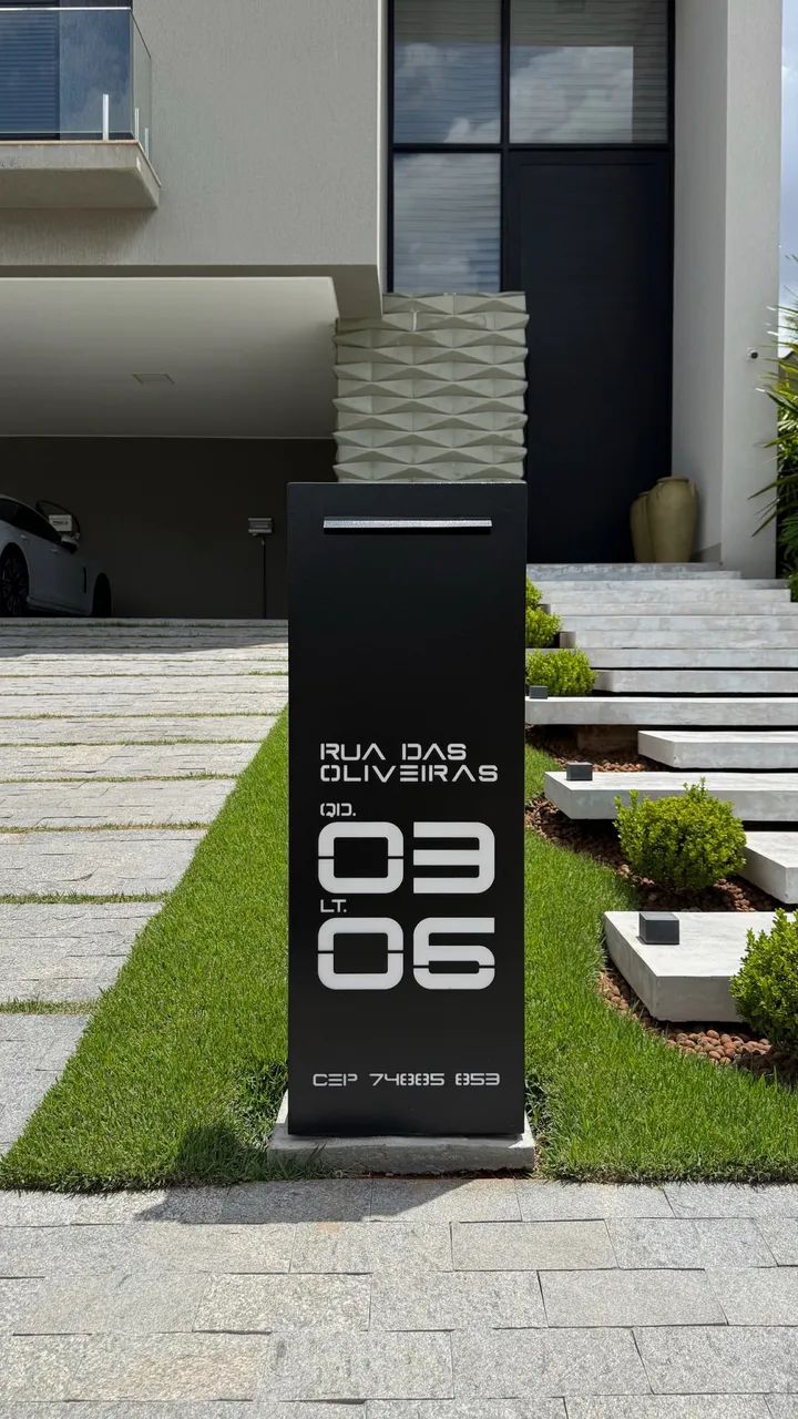 CAIXA DE CORREIO PARA JARDIM MODELO MODERNA - Foto 5