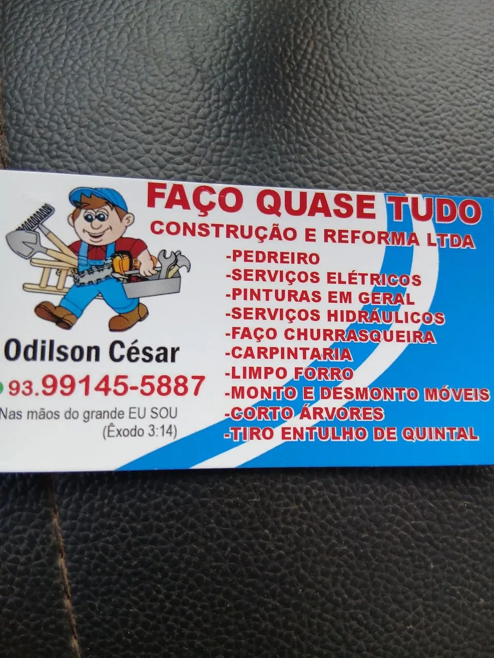 FAÇO QUASE TUDO CONSTRUÇÃO E REFORMA