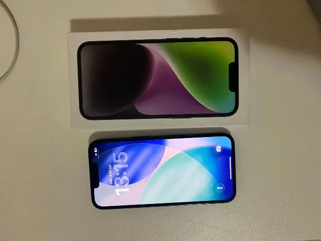 iPhone 13 com 256GB + NFE e caixa original - Foto 4