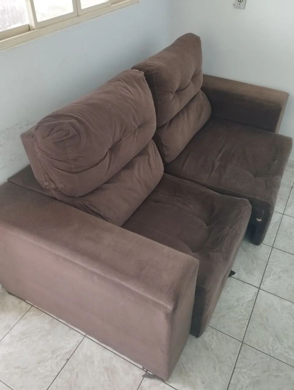 Sofá cama com avarias ( bom para reformar) - Foto 4