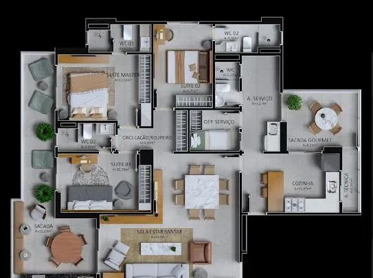 Piazza Romani apto à venda dispõe de 150m², 03 suítes, 02 vagas de garagem na Batista Camp - Foto 11