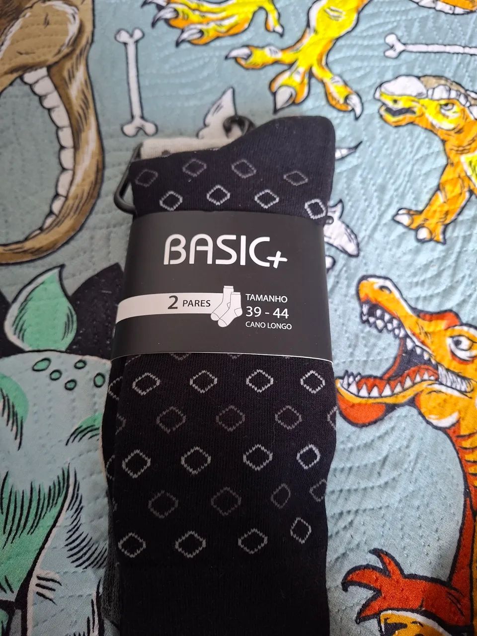 Kit 4 Pares de Meias Sociais Masculinas Cano Longo Basic+ 39-44 - Novas - Foto 3