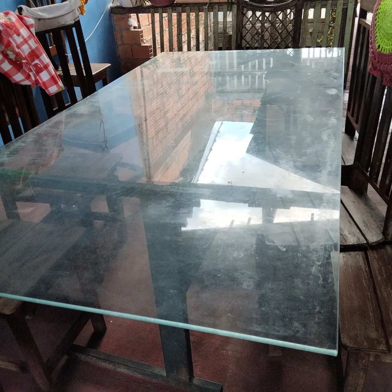 Tampão de vidro pra mesa 