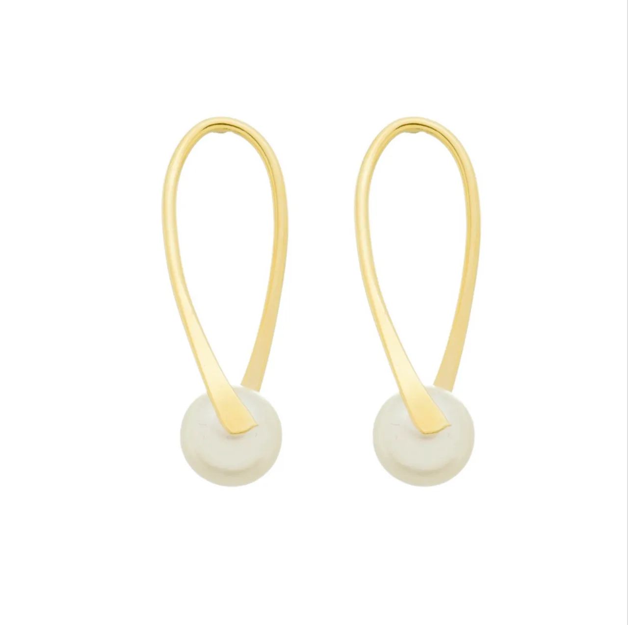 BRINCO PÊNDULO PÉROLA 8MM - 0527638