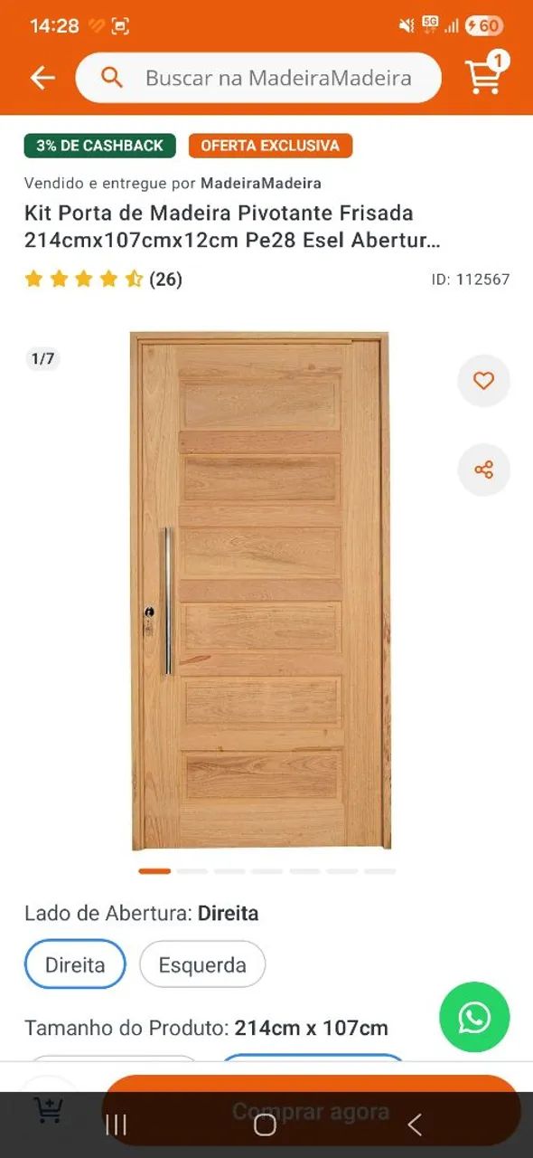 Porta pivotante - Foto 2