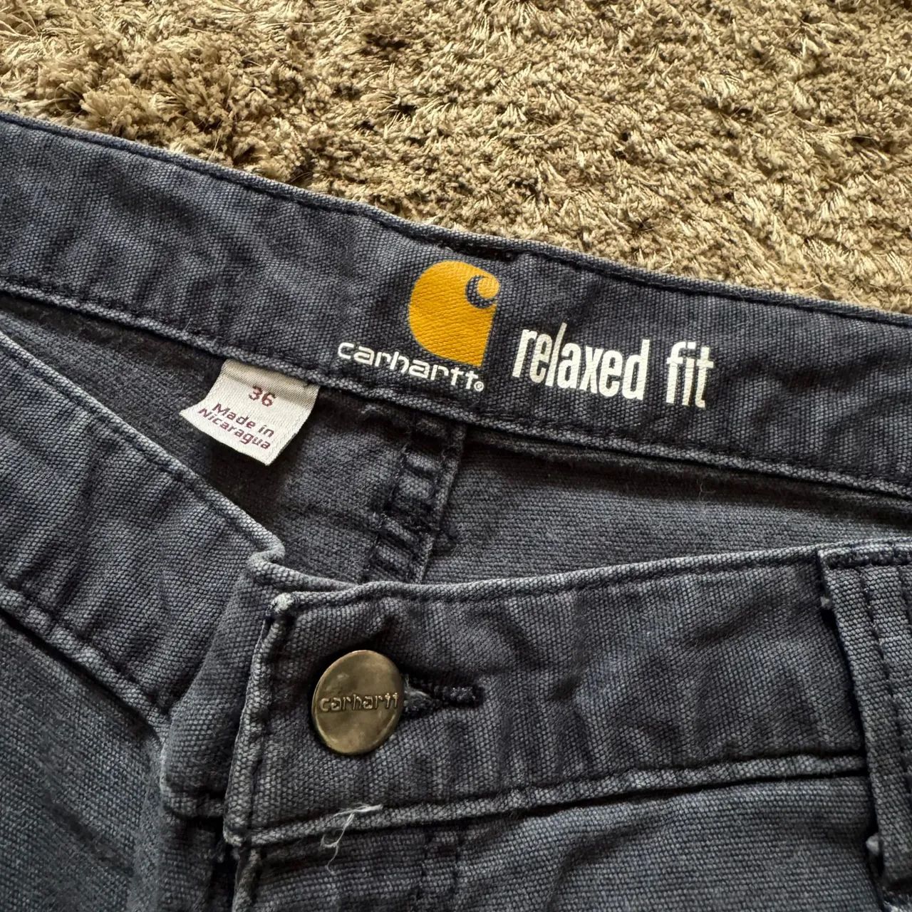 shorts carhartt carpenter navy original  - Foto 3