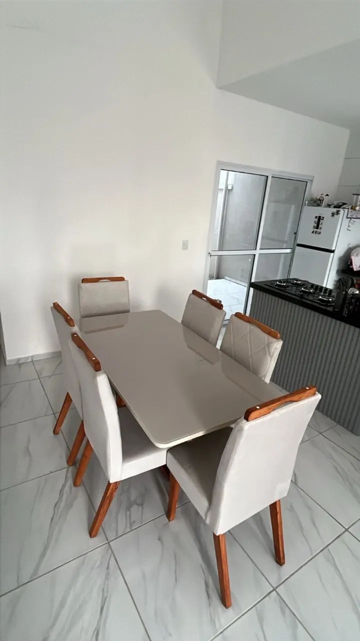 Mesa de jantar na promoção 6 cadeiras  - Foto 5