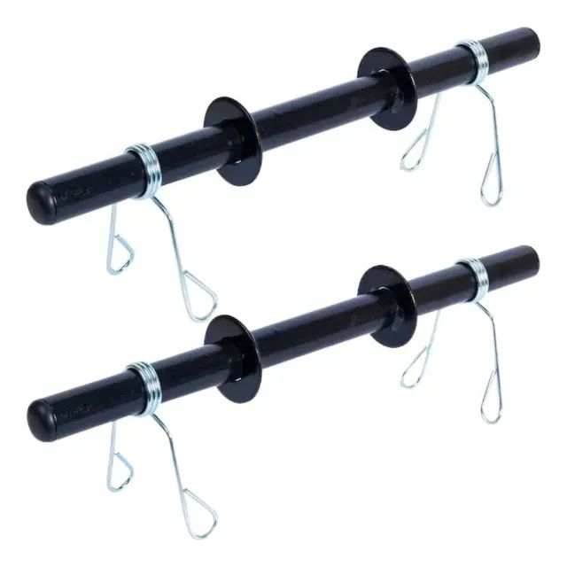 Par de Barras de 40cm Com Presilhas Para Academia Musculação Halter
