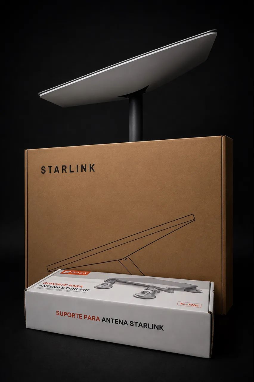 Kit Starlink Mini + Suporte + Cabo