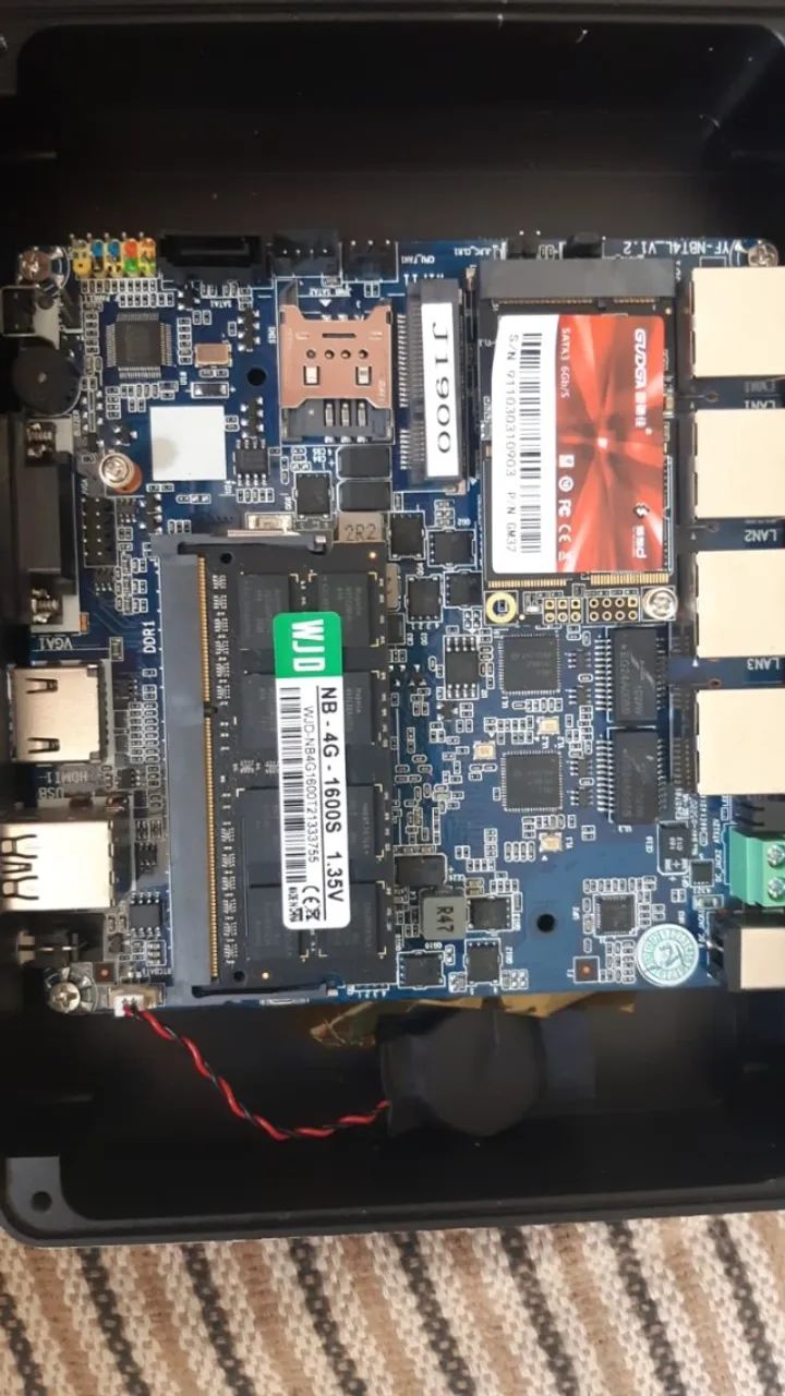 Mini Pc Appliance Intel Celeron® J1900 Quad Core 2 GHz 4 LAN Intel i226 10/100/1000/2500  - Foto 4