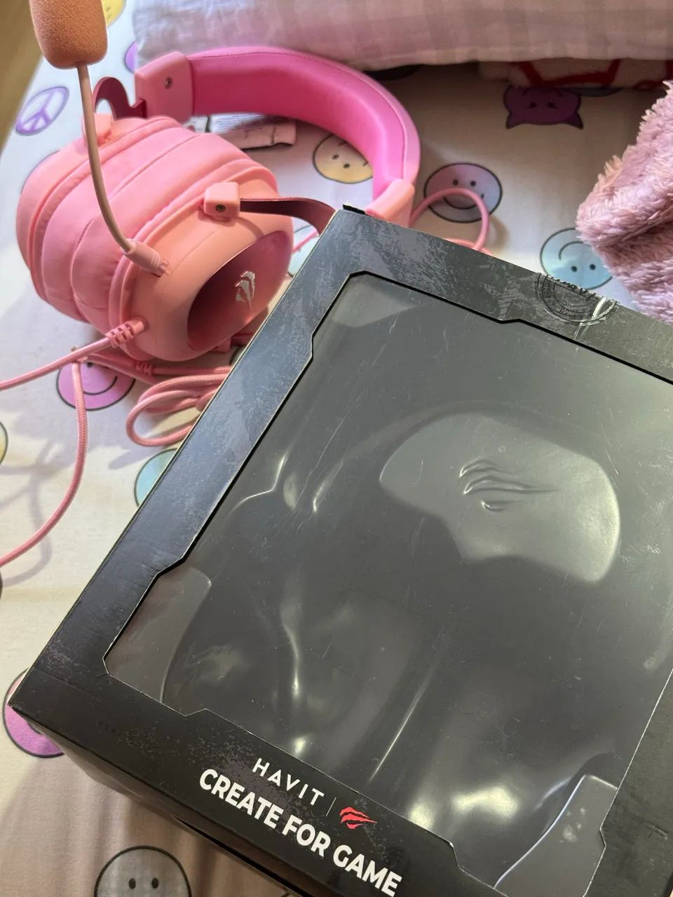 headset rosa havit - Foto 4