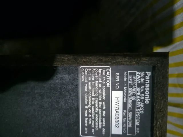  duas caixas   de  som   de  6  amp panasonic - Foto 4