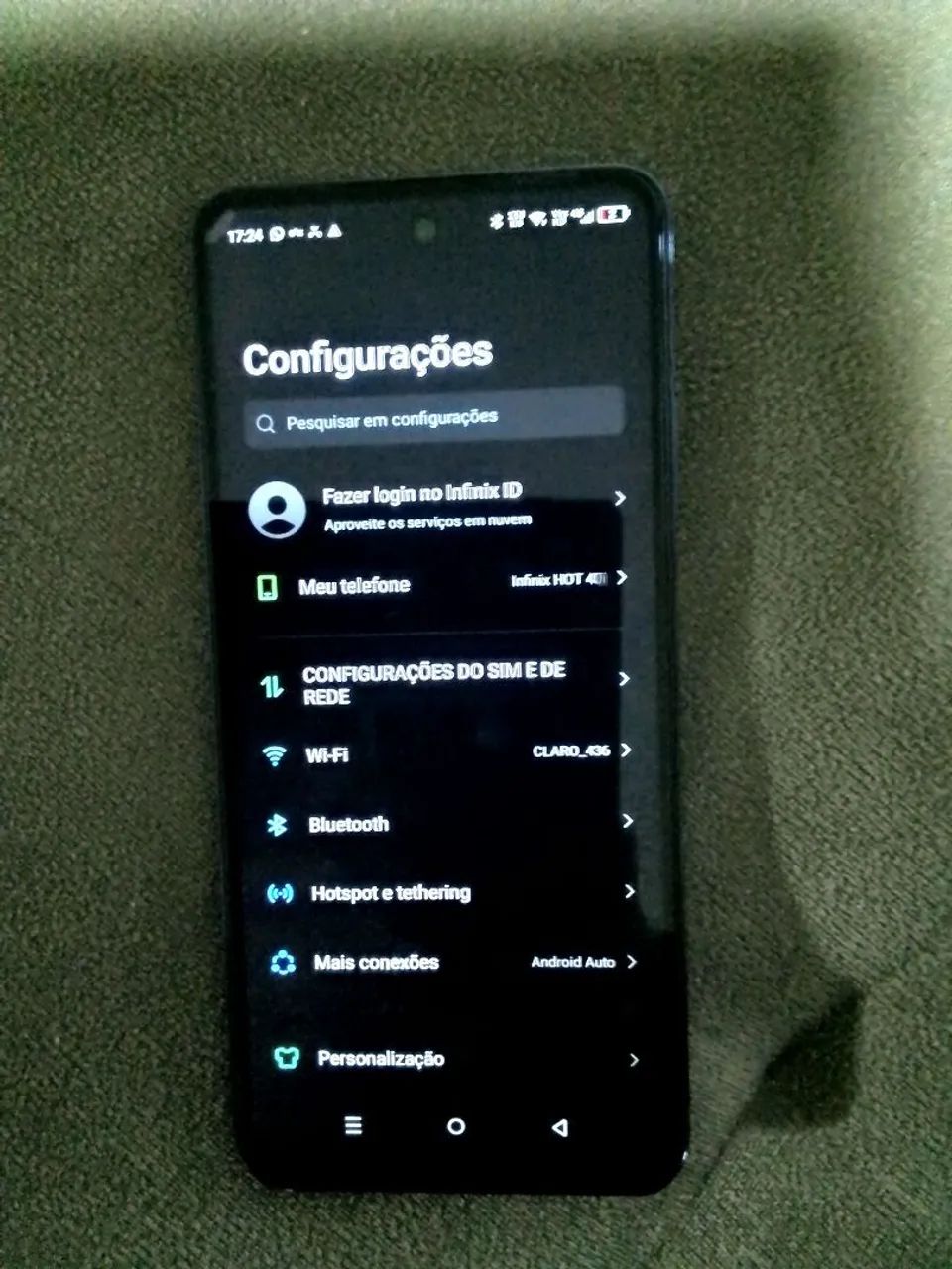 Celular Infinix hot 40i 256gb e 5000mah de bateria  - Foto 2