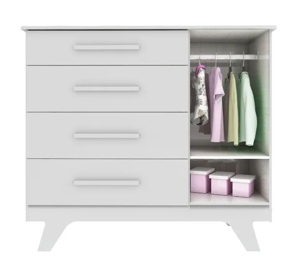 Comoda Retro com Janelinha 100% MDF (Nova) - Foto 3