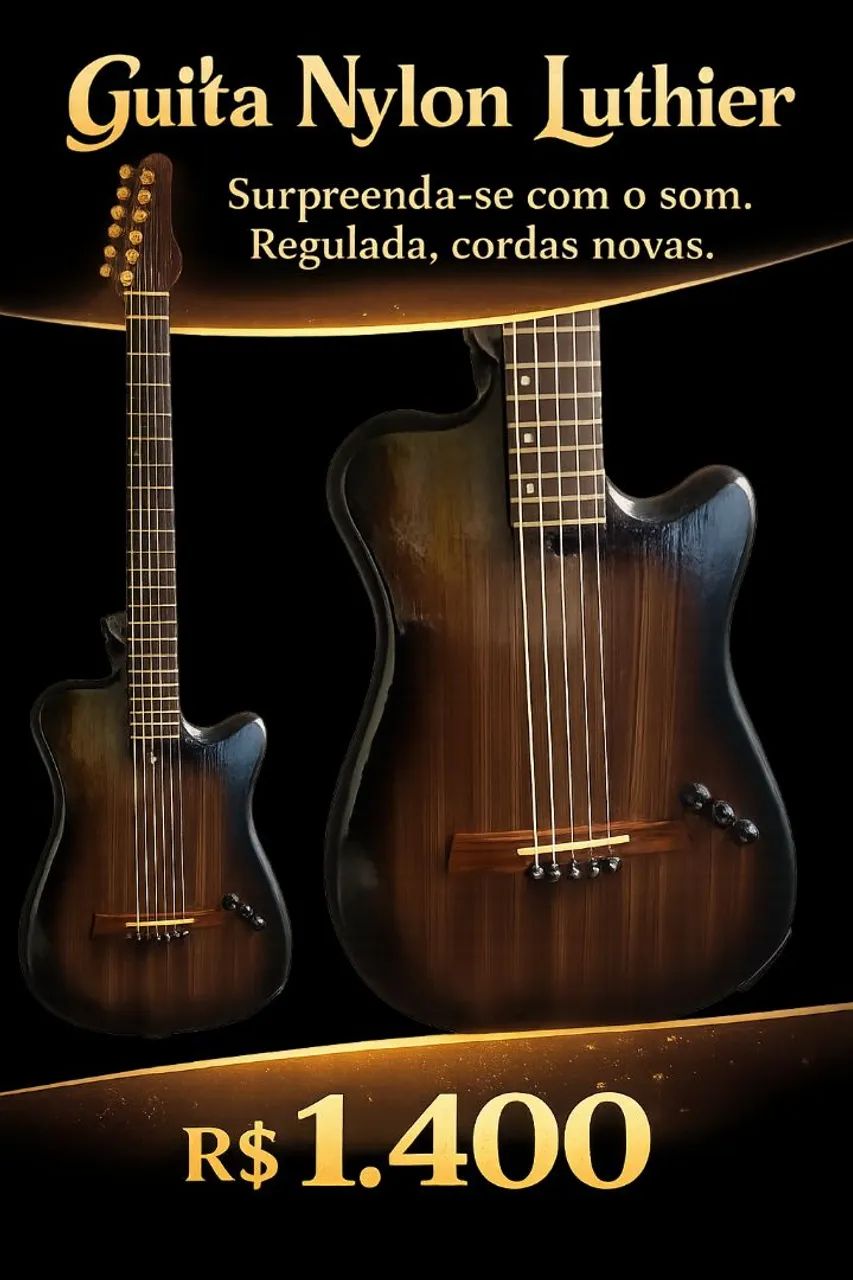 Violão Guitarra Nylon Luthier 
