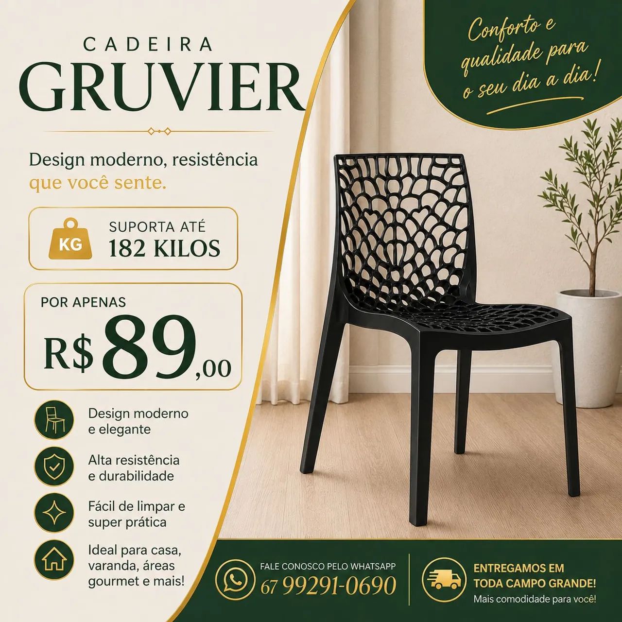 Cadeira bistrô Gruyere 