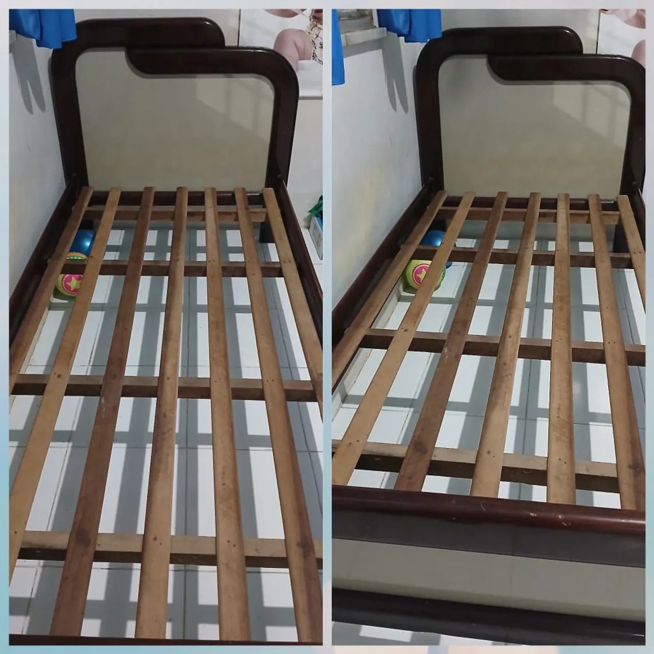 Vende-se cama de solteiro com colchão ortobom  - Foto 3