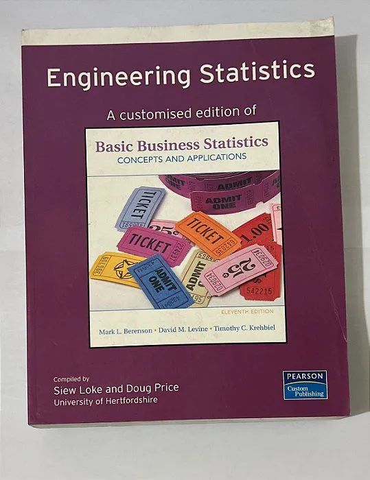 livro Engineering Statistics (basic business statistics)