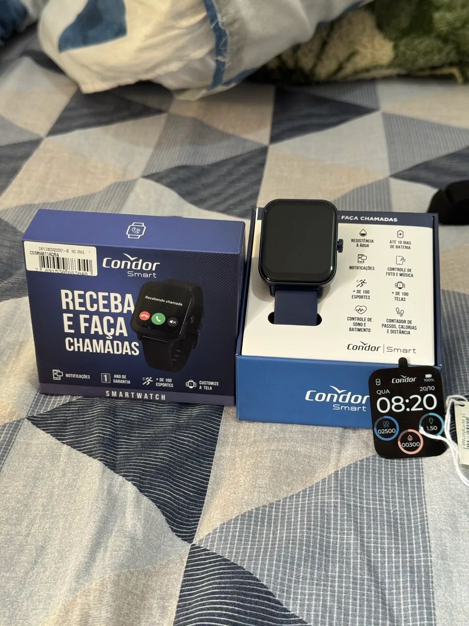 ? Smartwatch Condor Smart Azul - Completo na Caixa - Foto 4