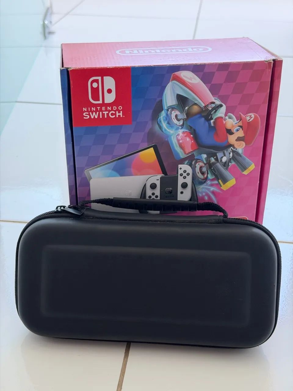 Nintendo, Console + Jogo, Switch OLED Branco - Foto 5