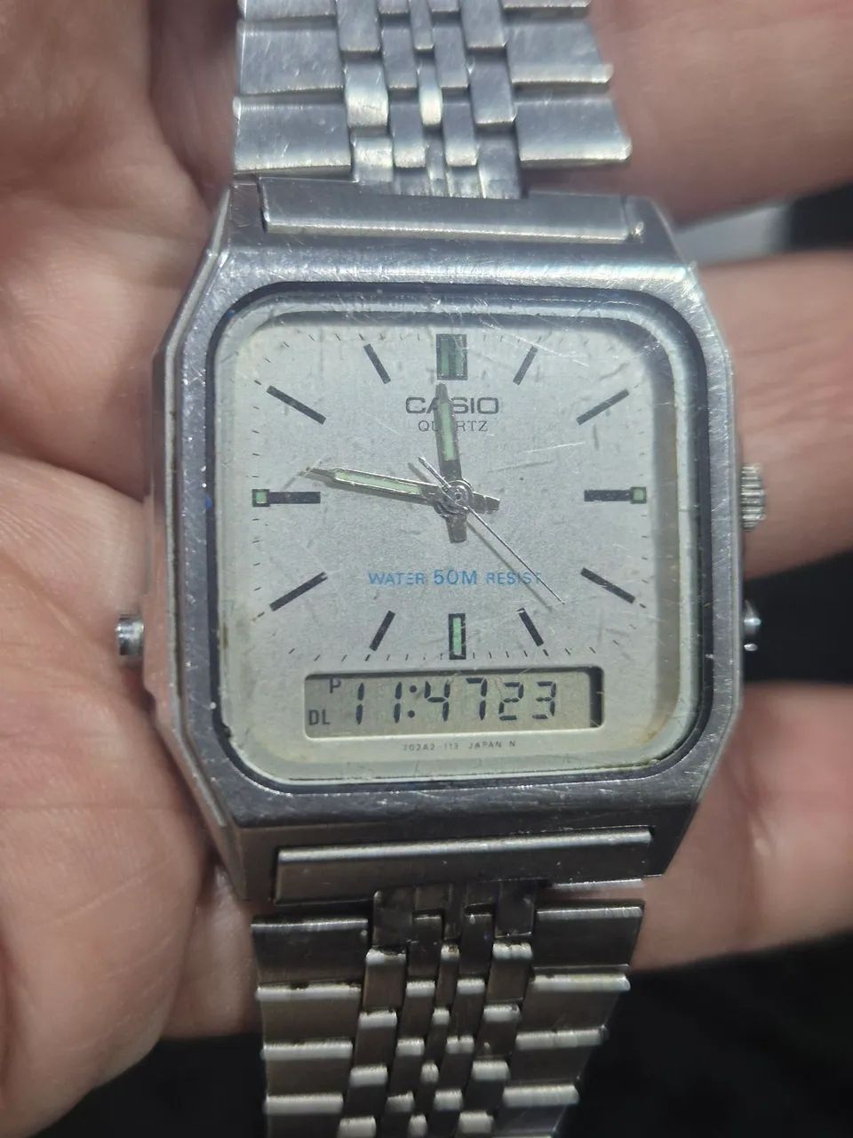 Relógio CASIO AQ-350W AÇO  VINTAGE   -  FUNCIONA TUDO