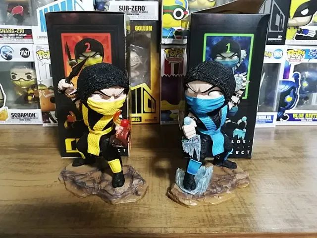 Scorpion & Sub Zero - Mortal Kombat - Minico (Iron Studios) - Foto 3