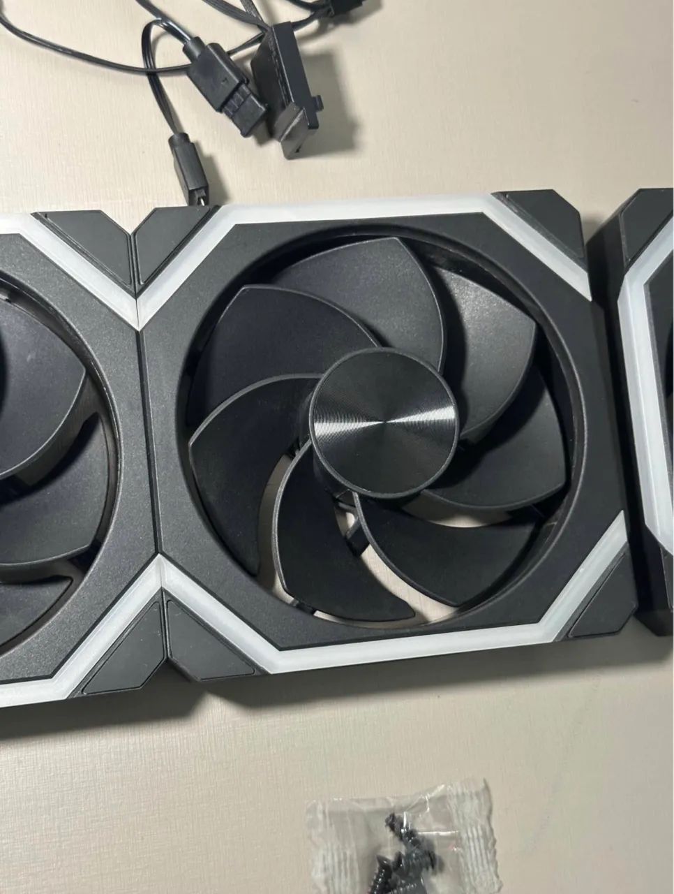 KIT 6 FANS JUMPEAK CS120 ARGB PRETAS - Foto 2