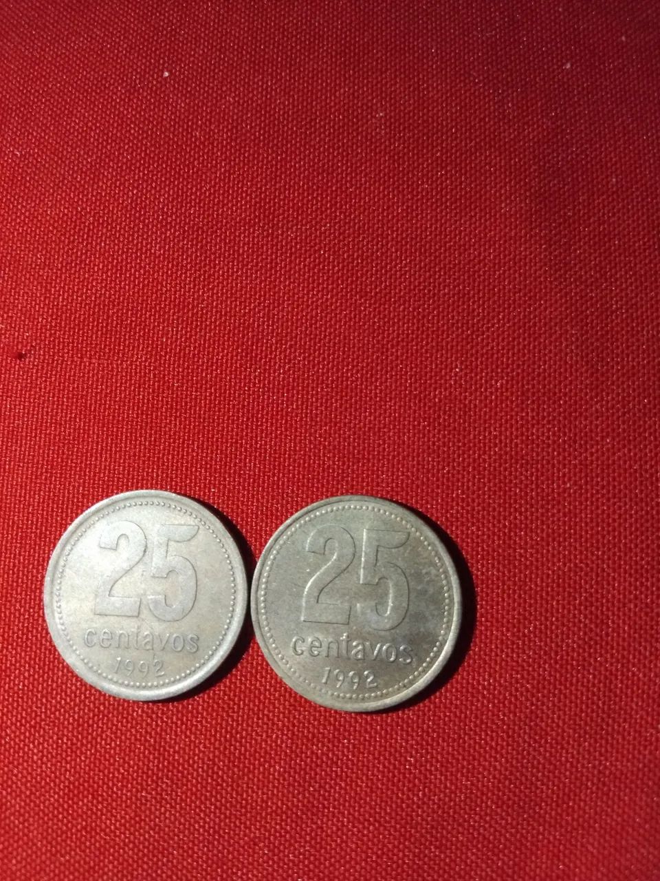 Moeda da Argentina 25 centavos 1992 - Foto 2