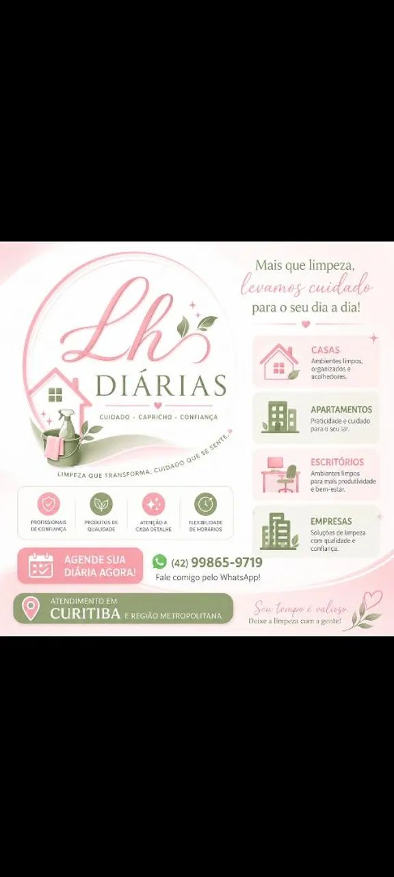 Diárias casas,apartamentos e empresarial 