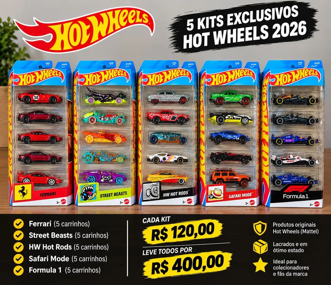 Kit Hot Wheels