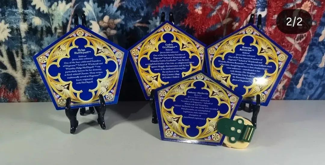 Cards Fundadores hogwarts harry potter sapo chocolate do parque - Foto 2