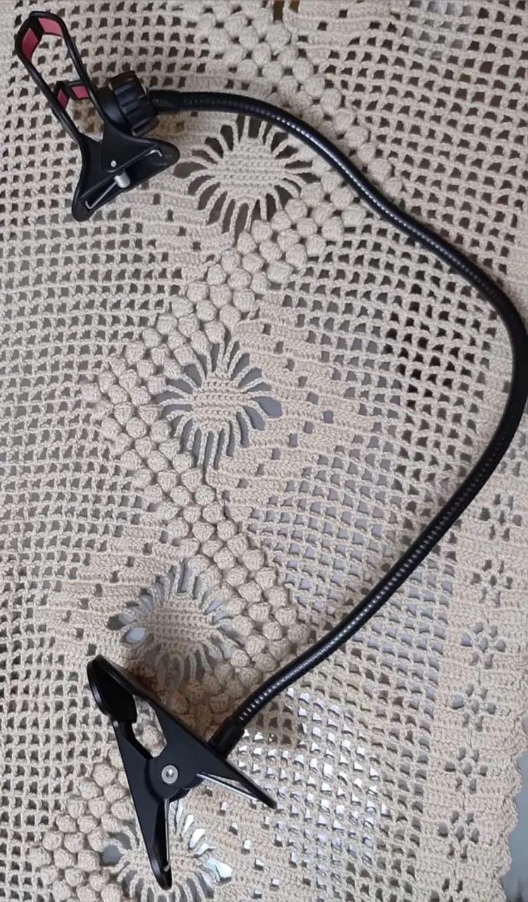 Suporte articulado para celular ou tablet, do tipo "pescoço de ganso" (haste flexível). - Foto 2