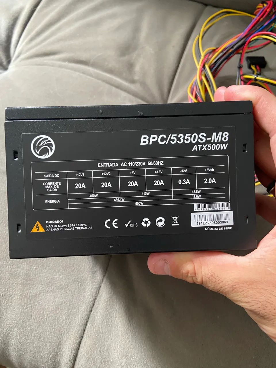 Fonte pc 500w - Foto 3