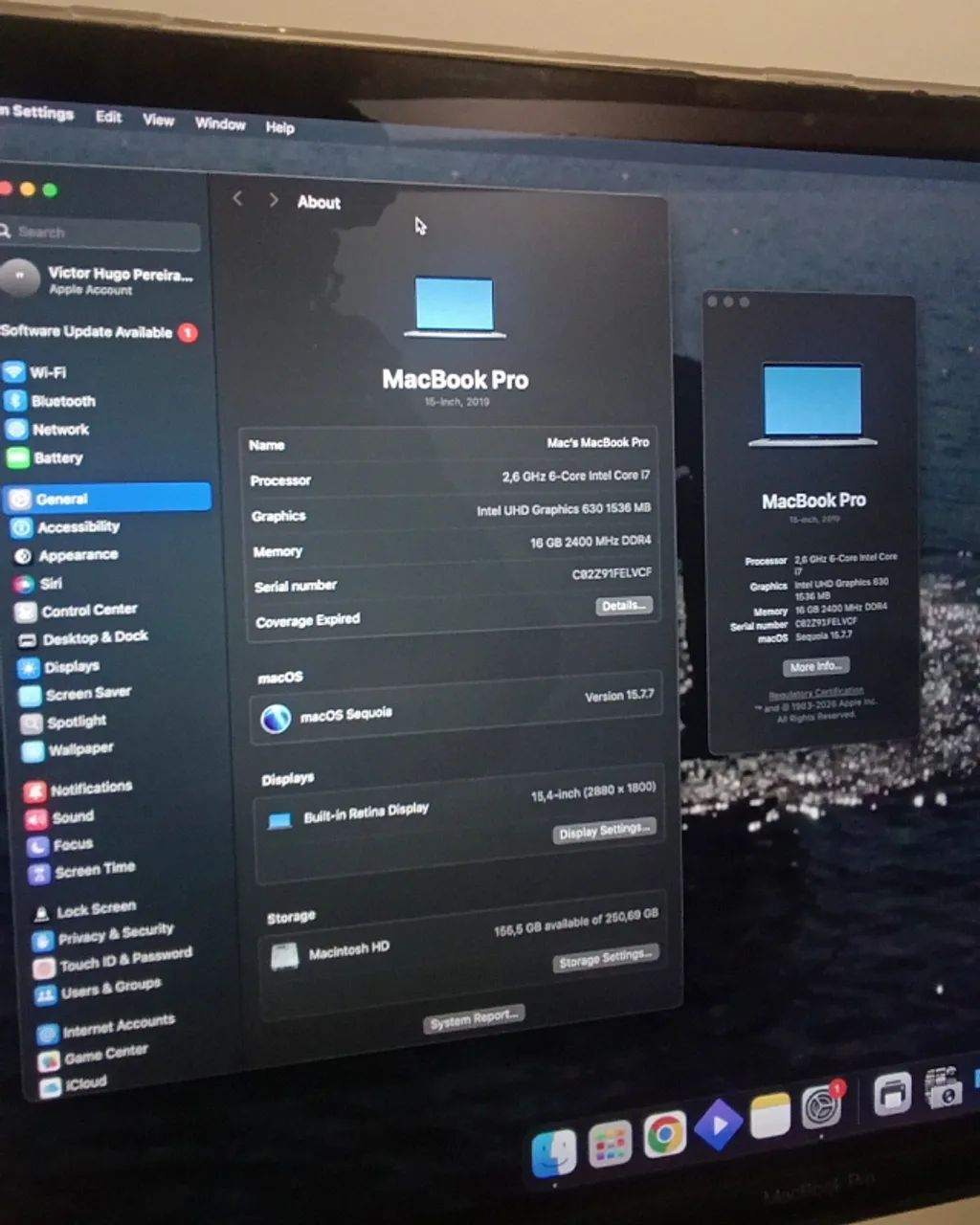 Macbook Pro 2019 Intel Core i7 | 16gb RAM | 256gb SSD - Foto 3