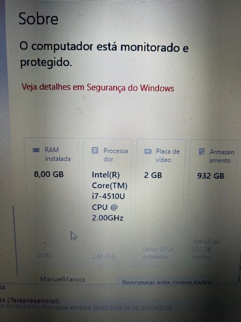 Notebook Samsung Intel core i7 8GB de RAM - Foto 4